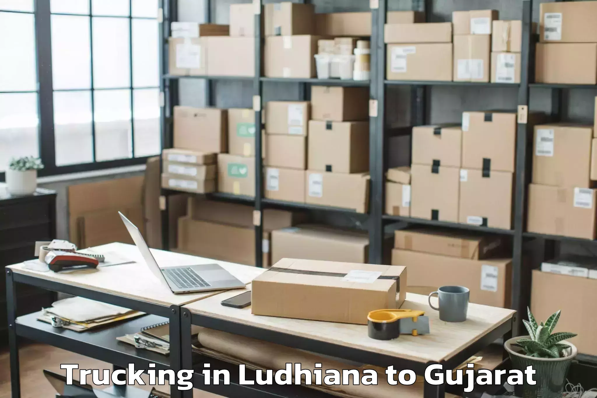 Top Ludhiana to Santrampur Trucking Available